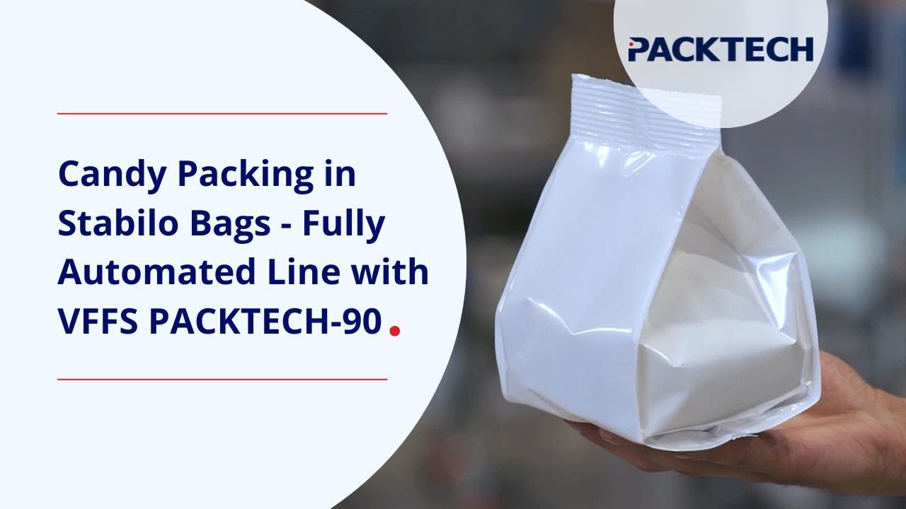 Candy Packing in Stabilo Bags | Fully Automated Line with VFFS PACKTECH-90