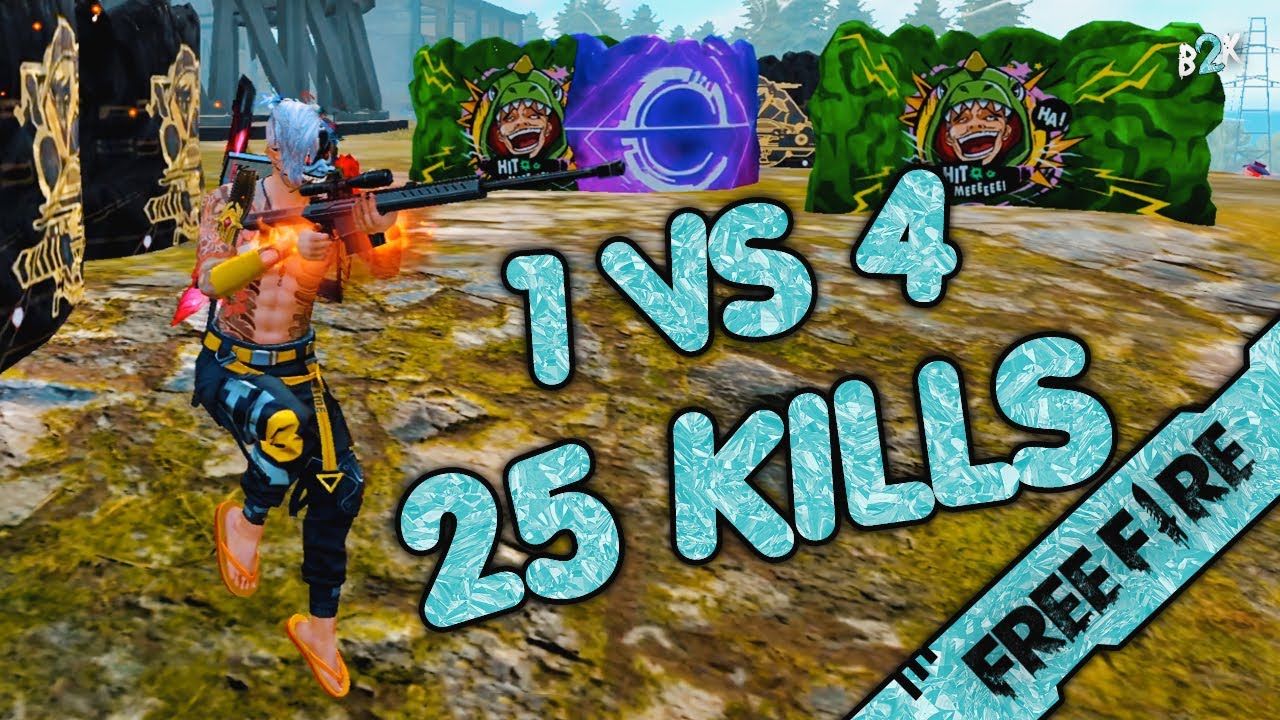 [B2K] قيم بدون تعليق متعه بلا حدود | CRAZY KING 1 VS 4 25 KILLS