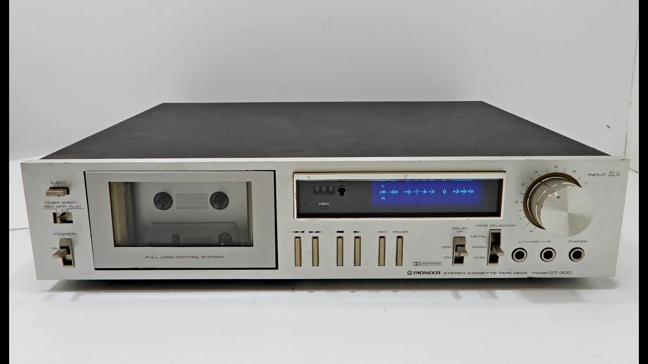 Pioneer CT-300 Cassette No Record or Erase Repair and Belt Replacement