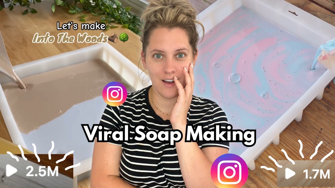 I Made the VIRAL INSTAGRAM and TIKTOK Soaps....and you can too!