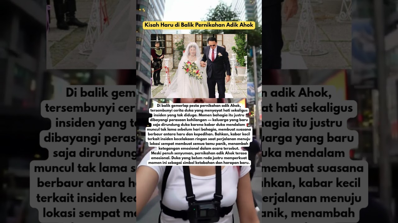 Dibalik Pernikahan Adik Ahok #ahok #beritaterkini