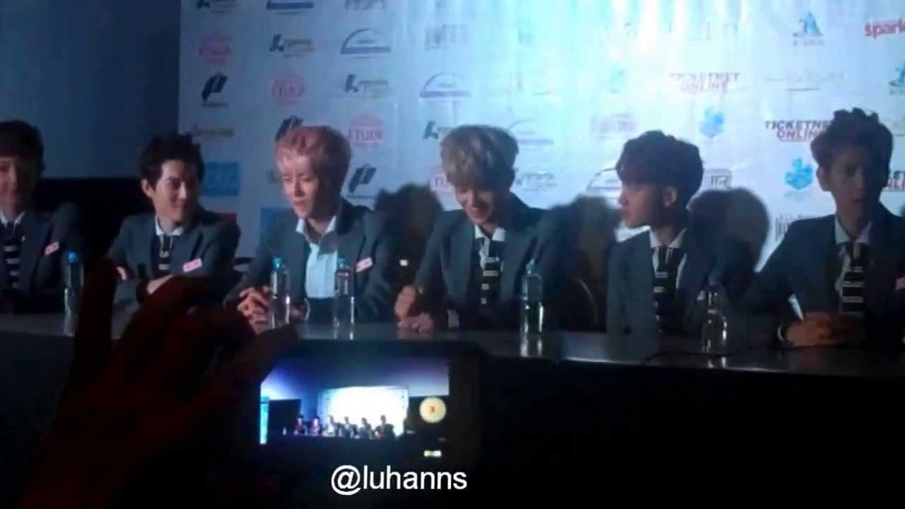 130907 [HD FULL] EXO-K Kpop Rep Manila Press Con fancam