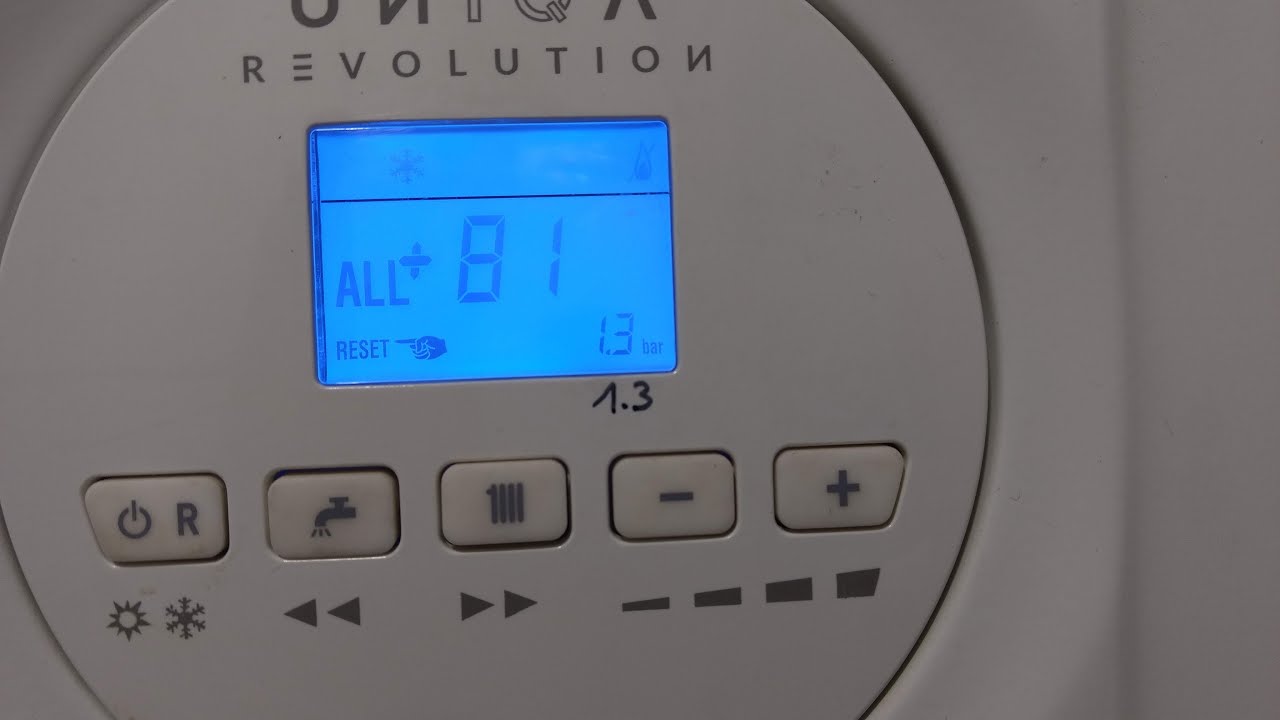 Caldera Sime Uniqa Revolution vibra + error ALL 81, pendiente arreglo, vemos razón por la que vibra