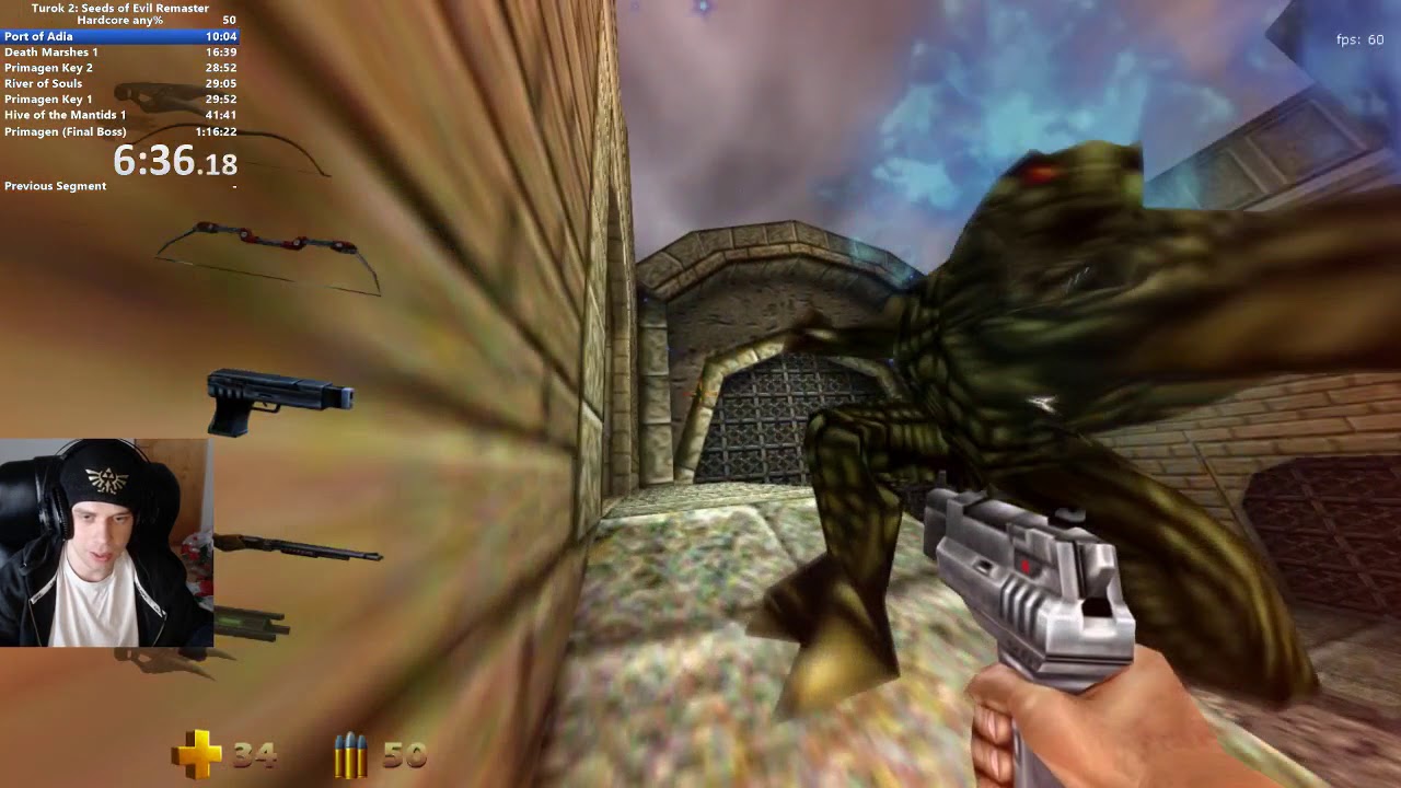 Turok 2: Seeds of Evil Hardcore Speedrun - 