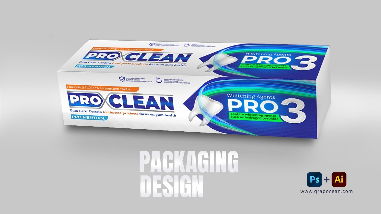 Product custom boxes packaging Design | Adobe Photoshop & Illustrator Tutorial