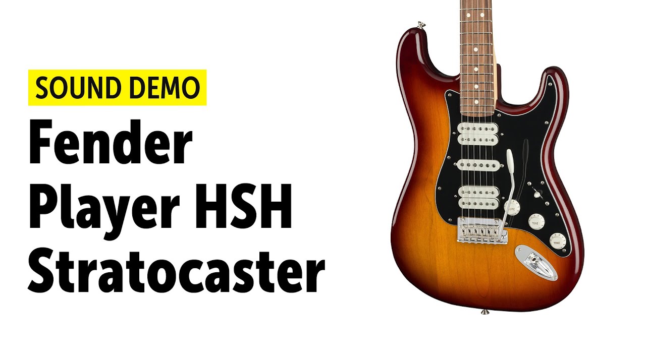 Fender Player HSH Stratocaster - Sound Demo (no talking)