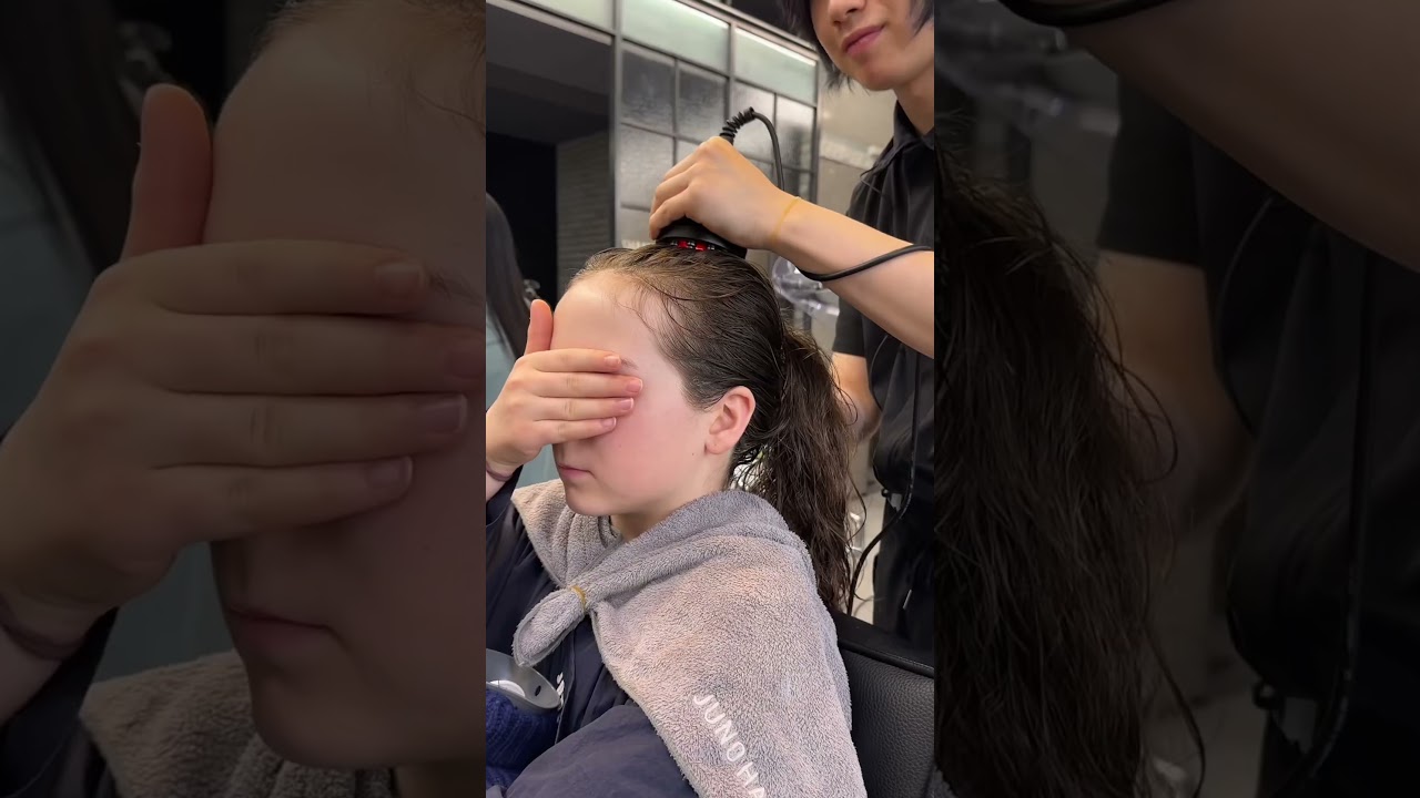 Nisa macht Head Spa✨