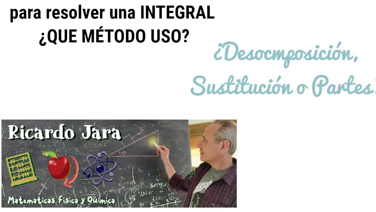 Integrales ¿Qué Método Usar ¿Descomposición, Sustitución o Partes