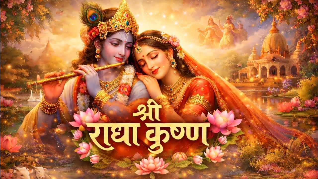 श्री राधा कृष्ण संस्कृत भजन | Radha Krishna Bhajan | Peaceful Bhakti Song | SANATAN BHAKTI FX ⚜️