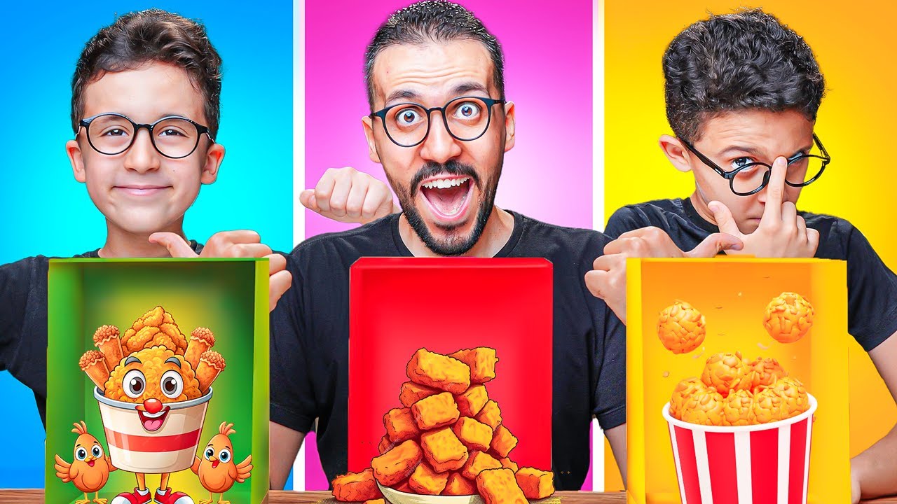 تحدي فراخ الأطفال 🐓 تحدي اكل😱😨صريخ ضحك 🤣🔥