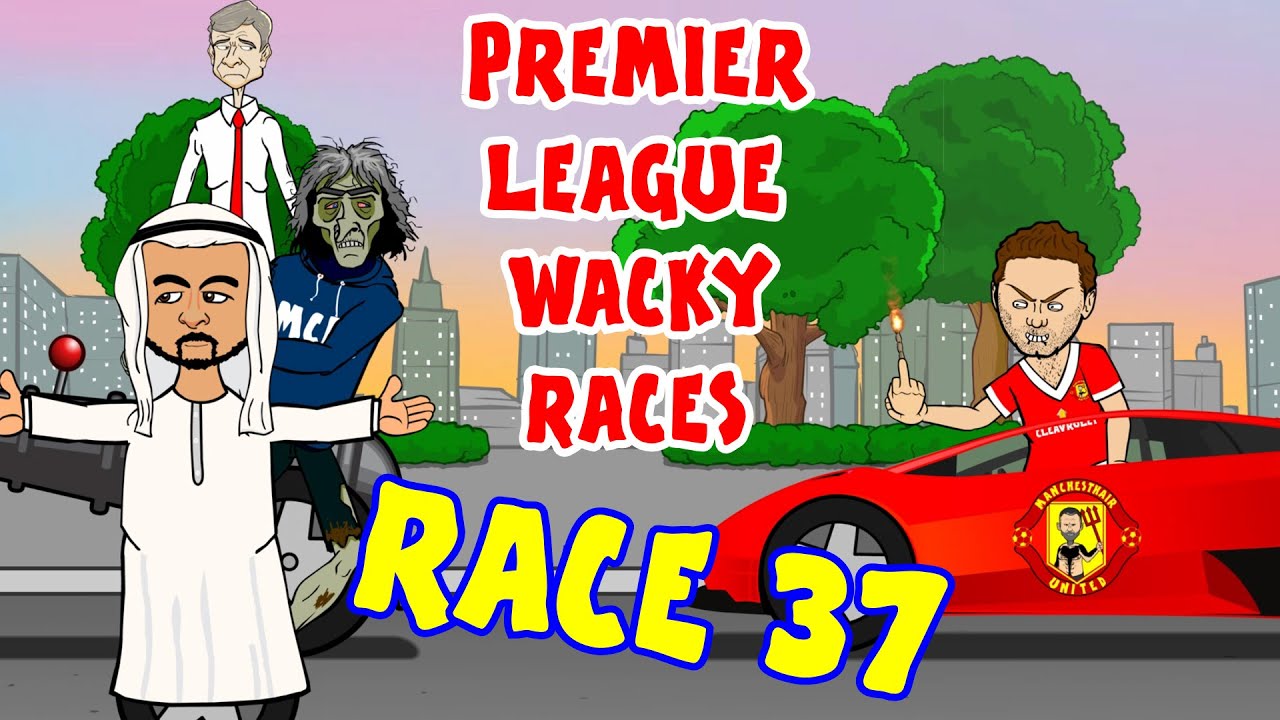 🚦RACE 37🚦 Premier League Wacky Races! (Leicester Champions Man City 2-2 Arsenal)