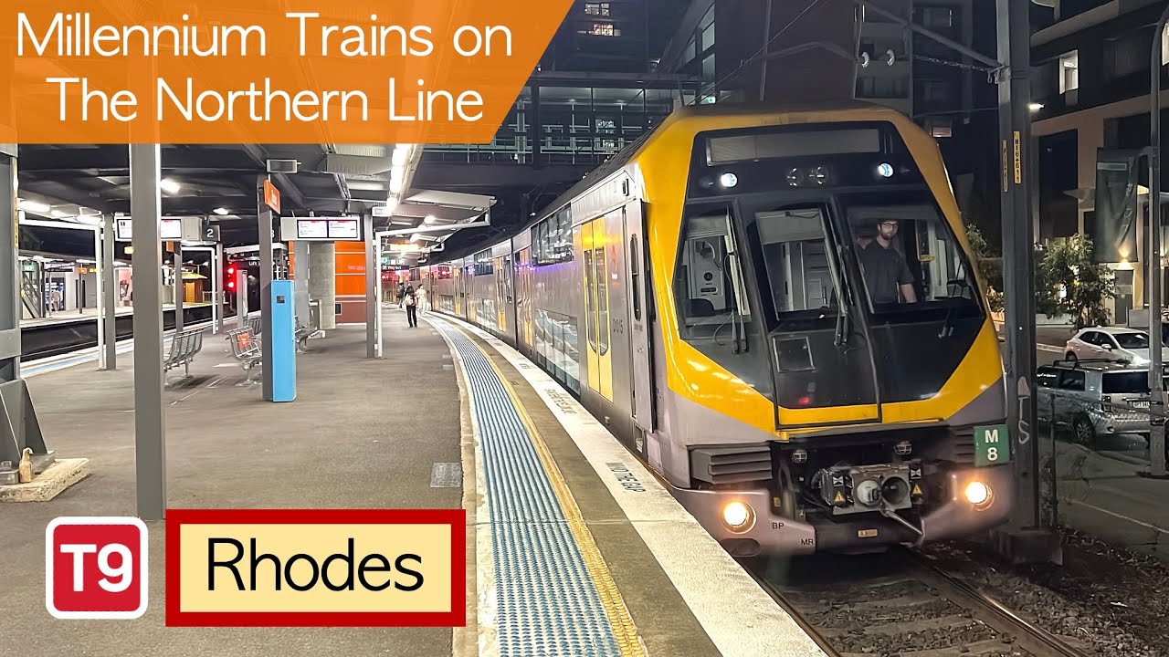 Transport for Sydney Vlog 750: Millennium M Sets on The T9 + Rhodes Trainspotting