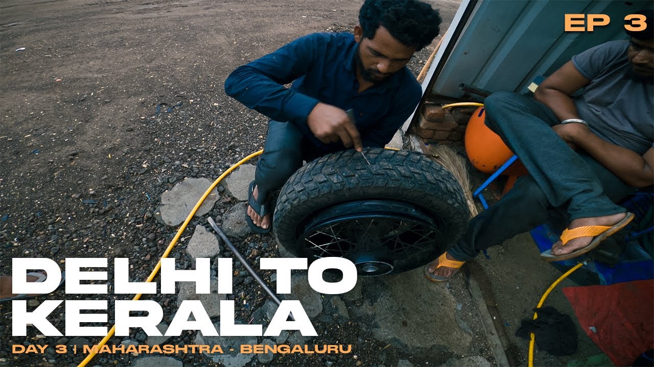 Delayed by 8hours || DELHI TO KERALA SOLO RIDE EP-3 Maharashtra to Bengaluru @royalenfield  @GoPro