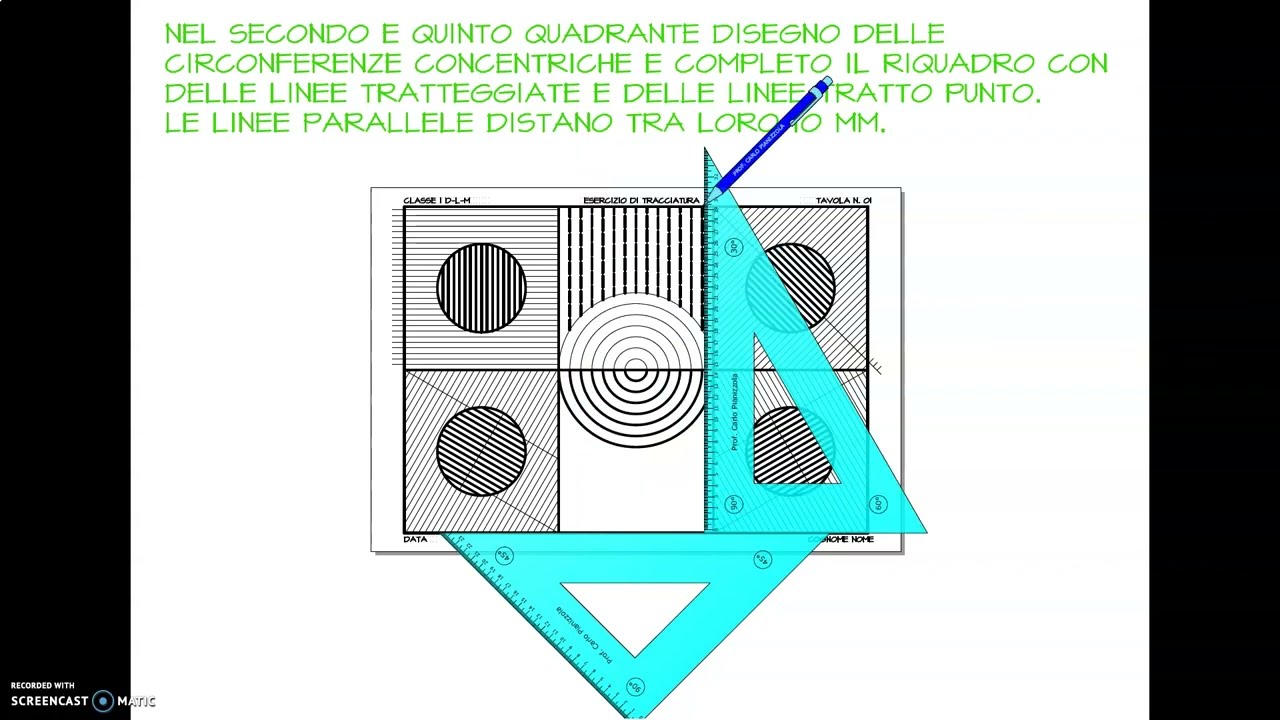 TAVOLA 01 ESERCIZIO DI TRACCIATURA