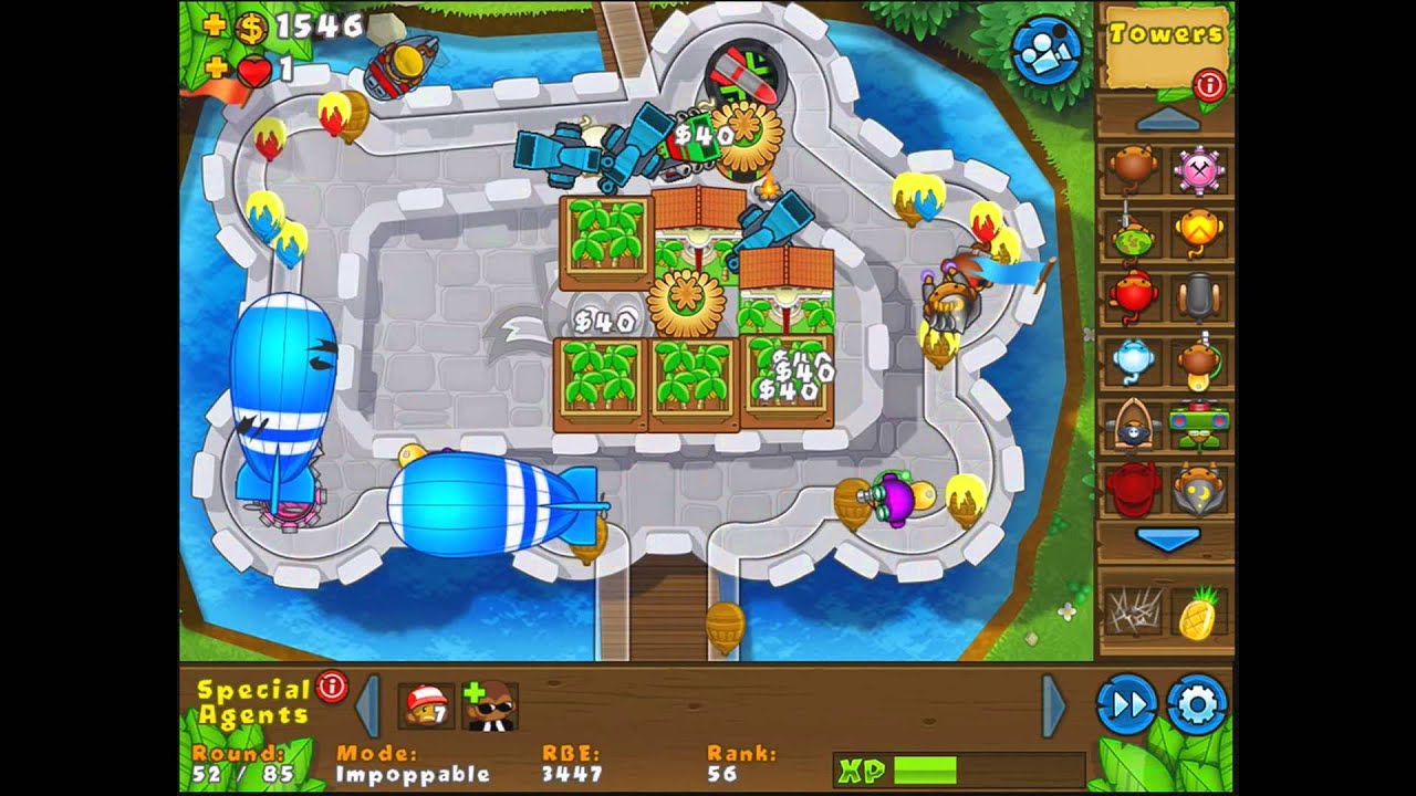 BTD5 Mobile - Непобедимый - Замок