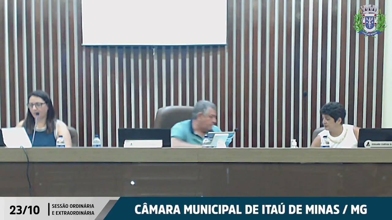 SESSÃO ORDINÁRIA E EXTRAORDINÁRIA DO DIA 23/10/2024