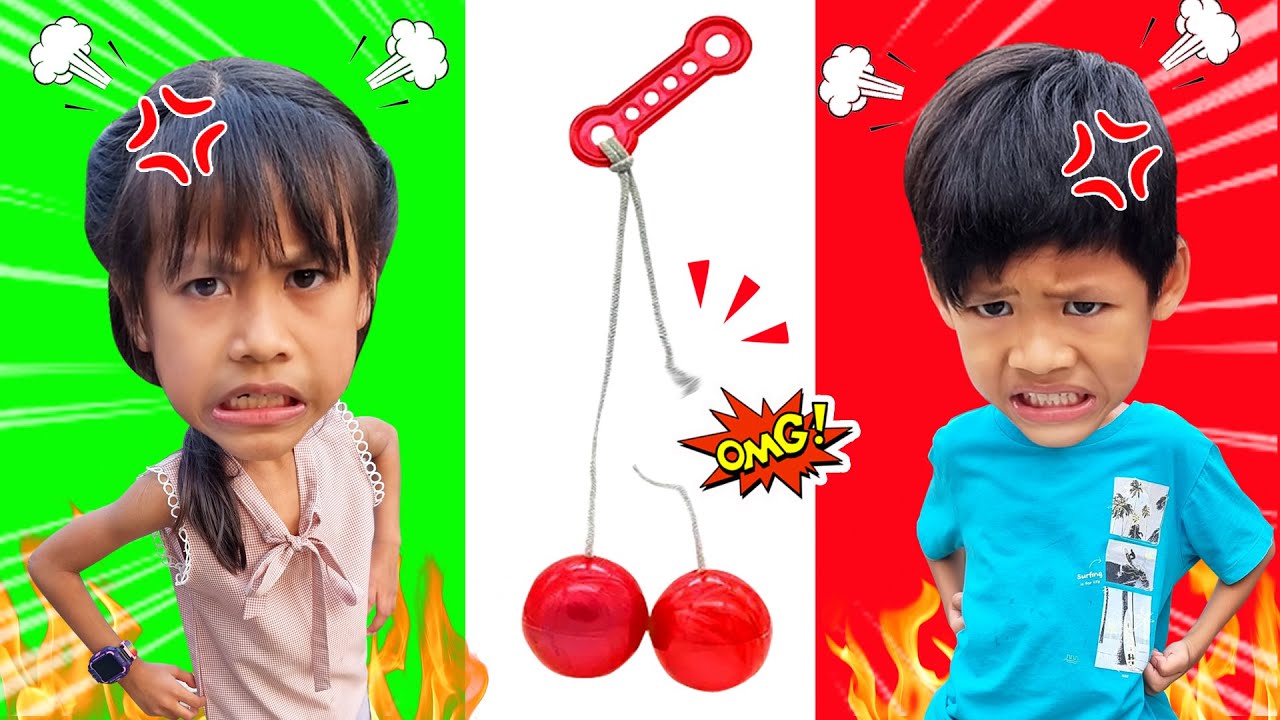 แย่แล้ว !! หนูดีกับน้องไนล์แย่งของเล่นกัน แย่งลาโต้ลาโต้ lato lato พี่ขี้หวงไม่ยอมแบ่งน้องเล่น