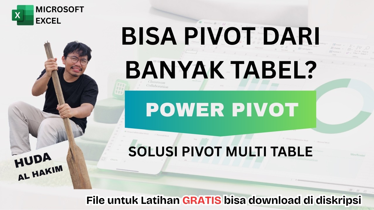 POWER PIVOT: SOLUSI PIVOT UNTUK BANYAK TABLE, MULTI TABLE, ATAU DATABASE. #excel #exceltips