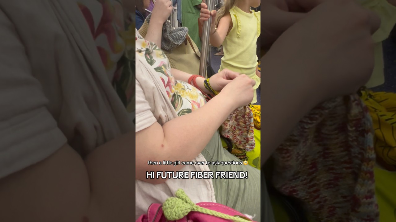 this is why i love crocheting in public - especially on the train! 🧶 #subway #crocheting #mta #knit