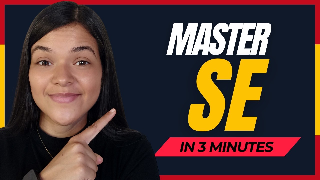 The secret of SE in Spanish: Master its 5 uses💡