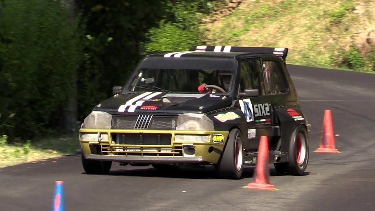 190 HP Fiat Turbo Panda: slalom racing + on board