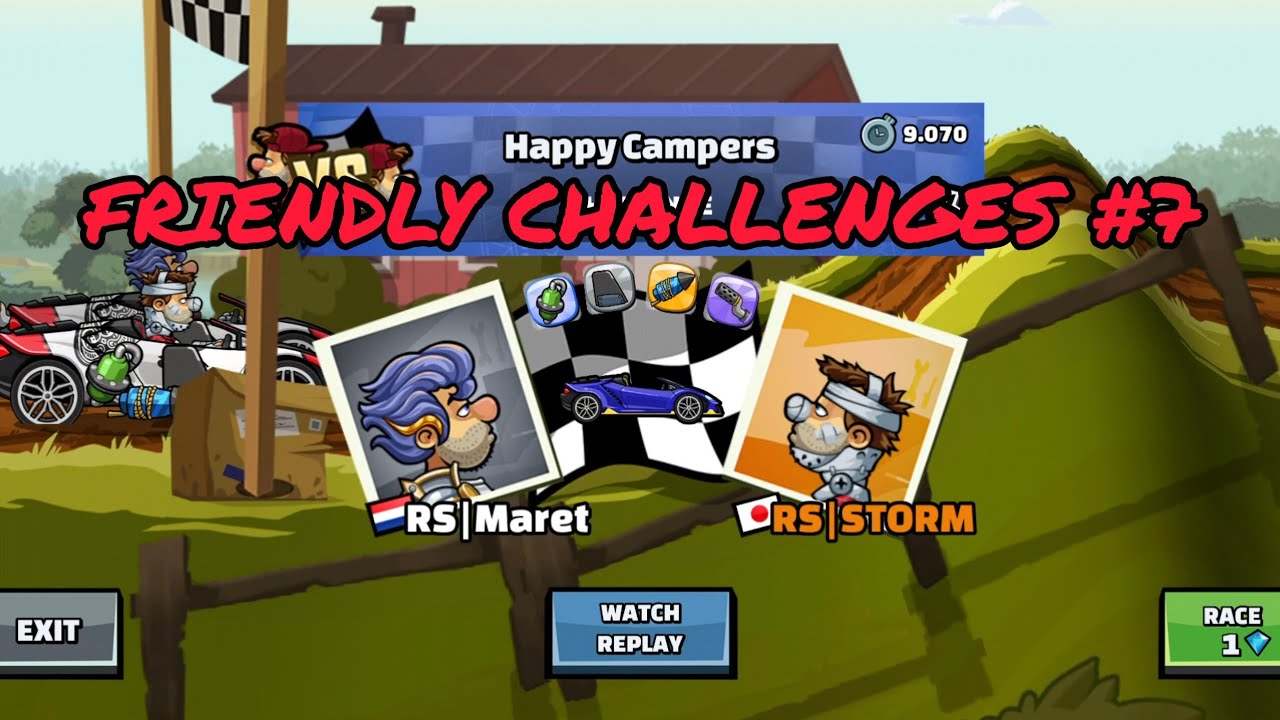 FRIENDLY CHALLENGES #7 - Hill Climb Racing 2
