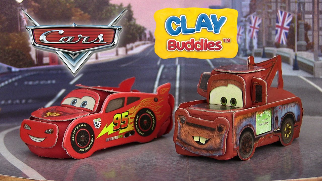 Disney Cars Clay Buddies Pâte à modeler  Martin Flash McQueen Play Doh
