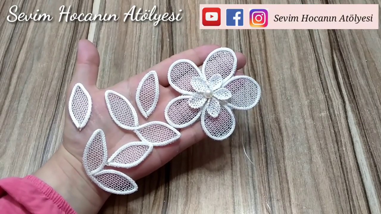 50. MODEL Şiş Dantele Deseni Yapıştırma, Kesme ve Yakma 👉 Sevim Hocanın Atölyesi