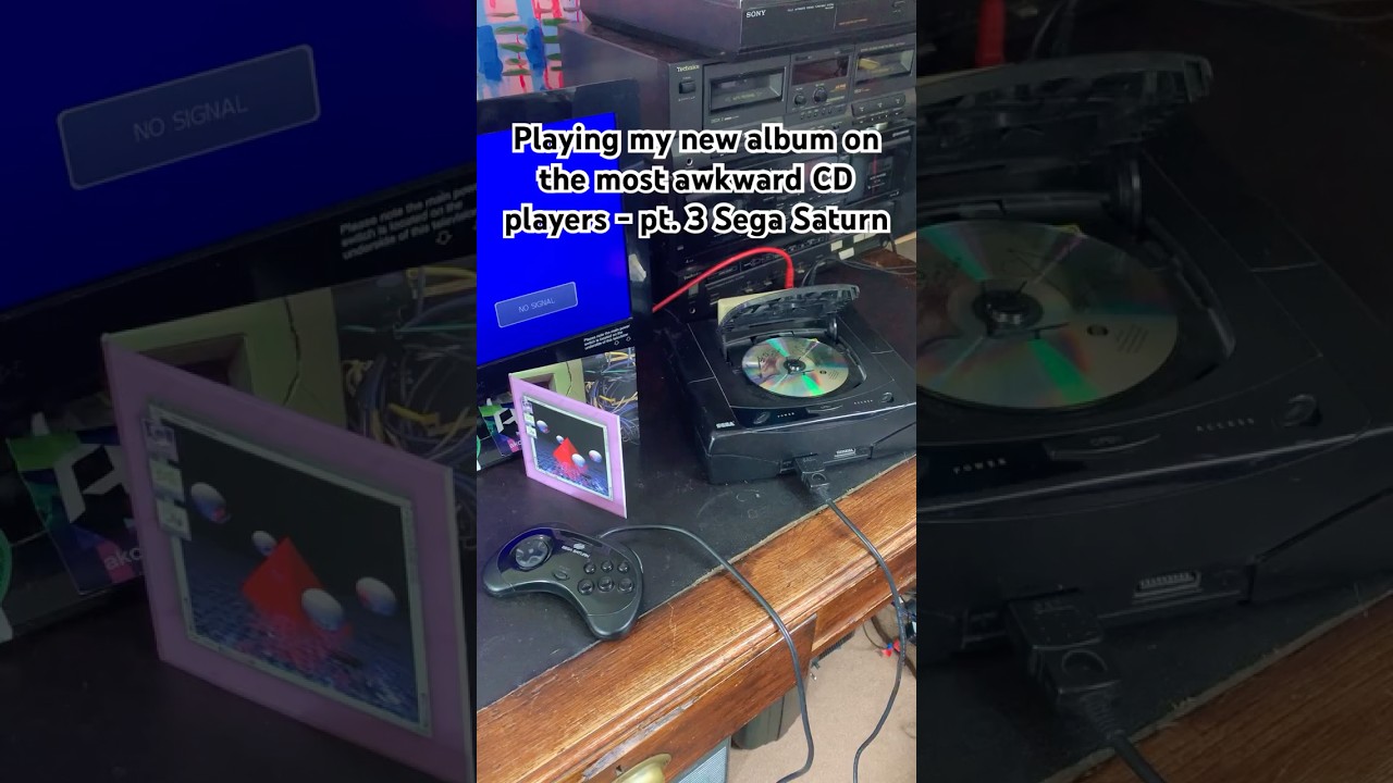 Playing my new album on the most awkward CD players - pt. 3 Sega Saturn