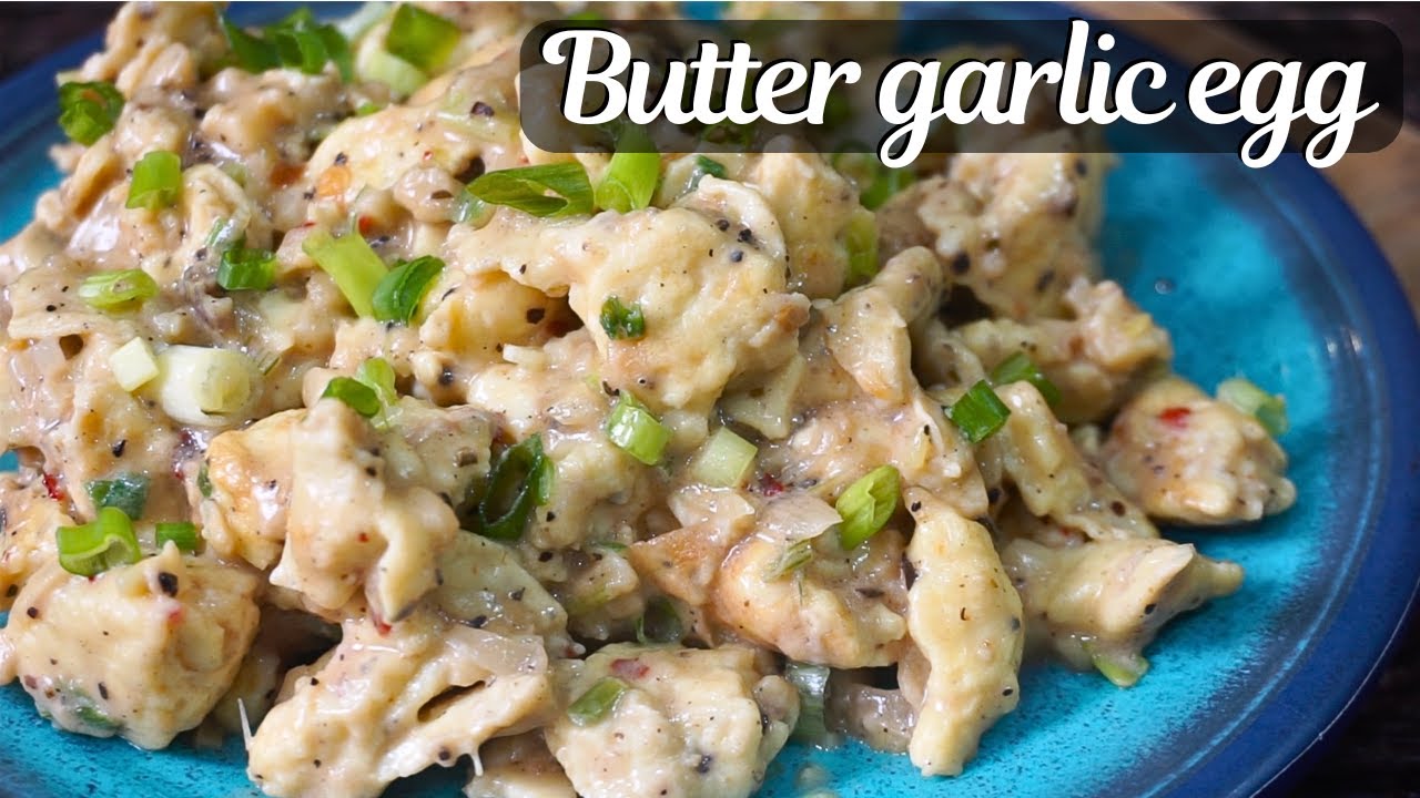 Butter garlic eggs | egg starter recipe | egg breakfast recipe | garlic butter scrambled egg recipe