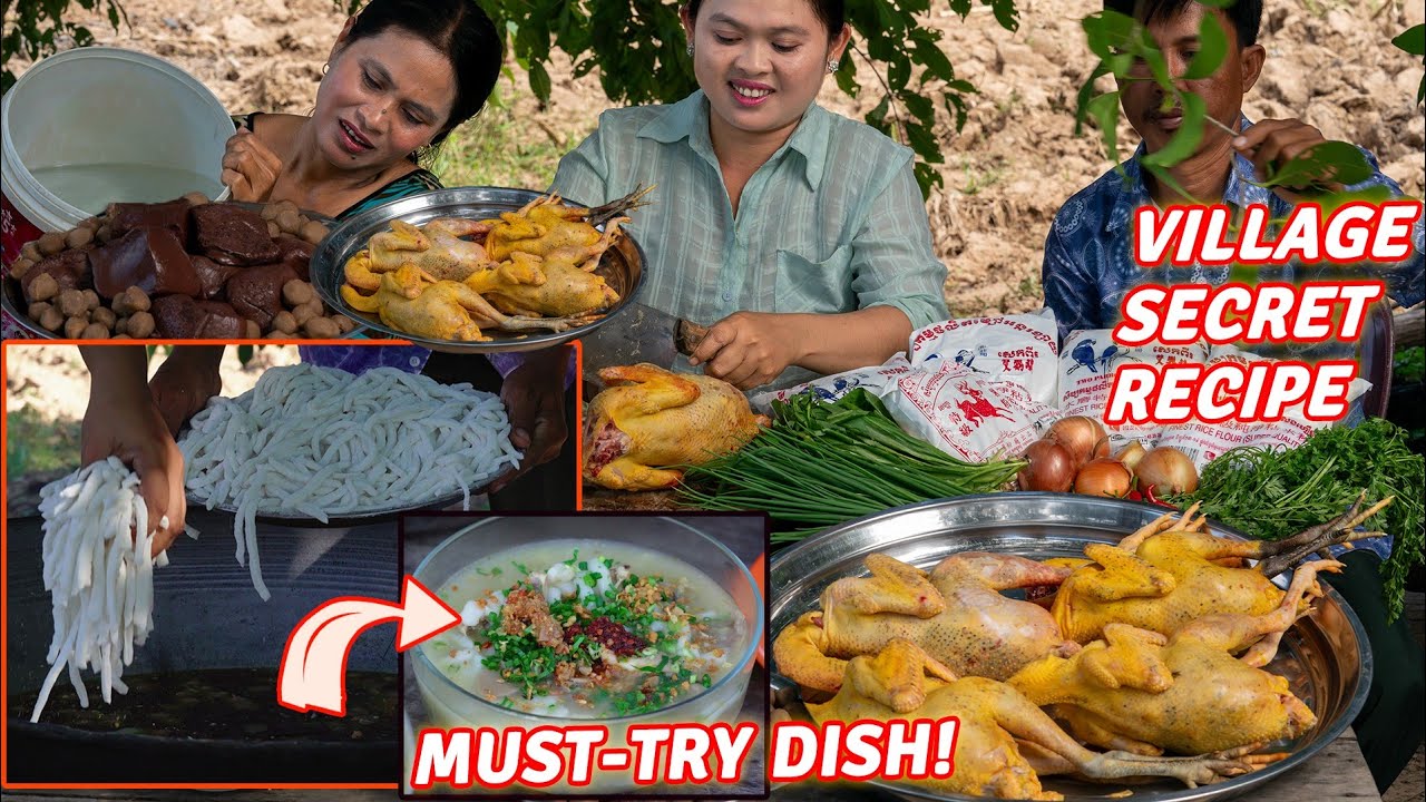 Handmade Banh Nanh with Chicken & Pig Blood Curd &ndash; Traditional Village Recipe You Must Try!