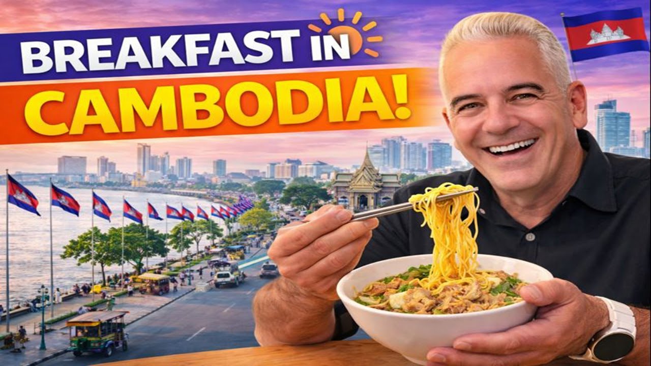Breakfast in Cambodia 🇰🇭 | From Local Khmer Food to a Full English