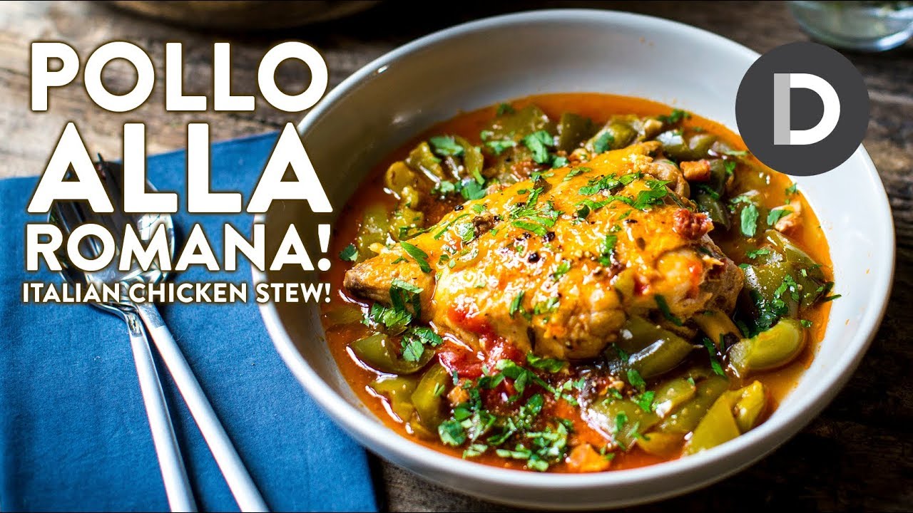 Pollo Alla Romana- Italian Chicken Stew!
