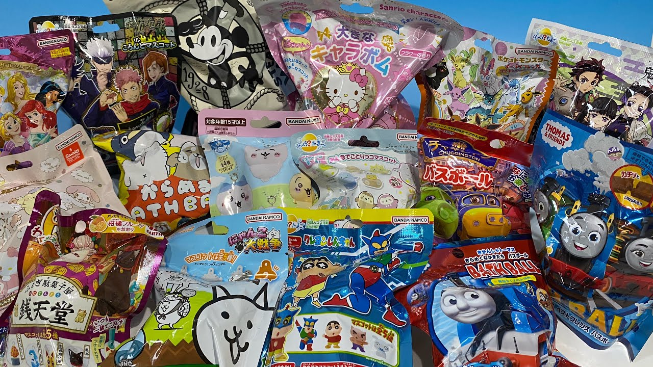 びっくらたまご　にゃんこ大戦争　からめる　ちいかわ　ディズニー　サンリオ　呪術廻戦　銭天堂　ポケモン　すみっコぐらしなど