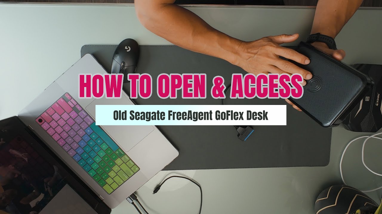How to Open & Access the Old Seagate FreeAgent GoFlex Desk External Hard Drive