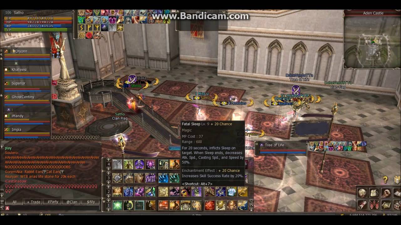 Lineage2 Ertheia PvP NewOrder Vs Ruled / Hated ( Moment Siege 25/09/2016)