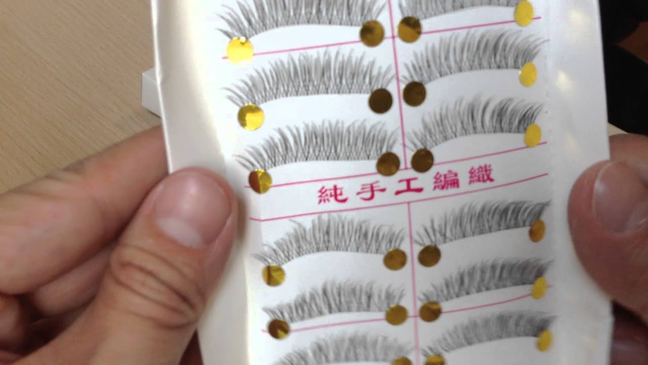 10 Pairs Handmade Fake False Eyelash Natural Look Transparent Stem 217
