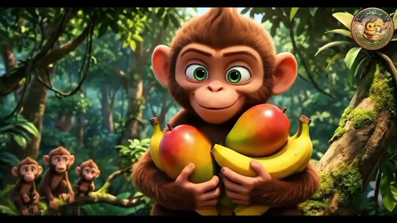 Laalchi Bandar aur Jaadui Seb 🍏🐒✨ | Urdu Kids Stories | bee🐝Toons