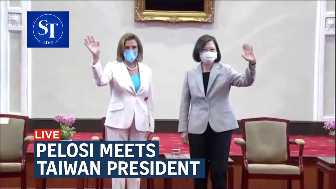 Nancy Pelosi meets Taiwan President Tsai Ing-wen