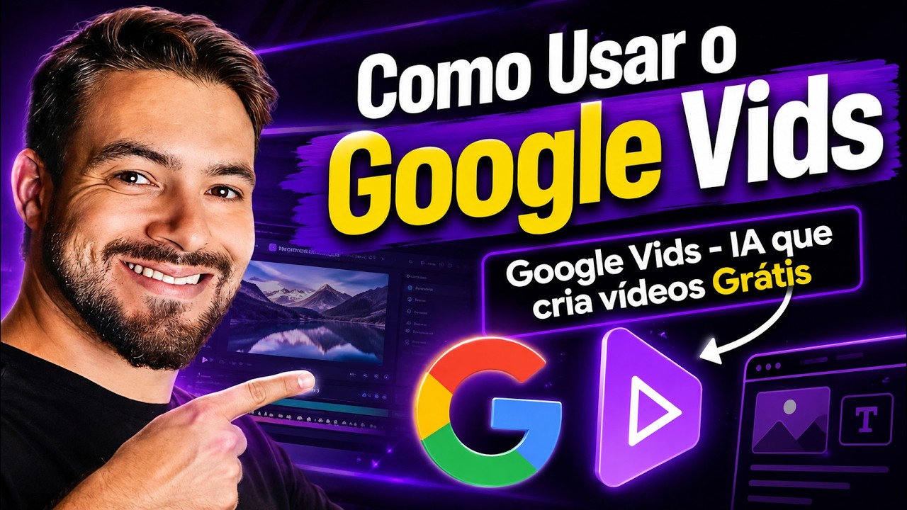 GOOGLE VIDS: A Nova IA do Google para Criar e Editar V&iacute;deos de Gra&ccedil;a! - Como usar o Google Vids