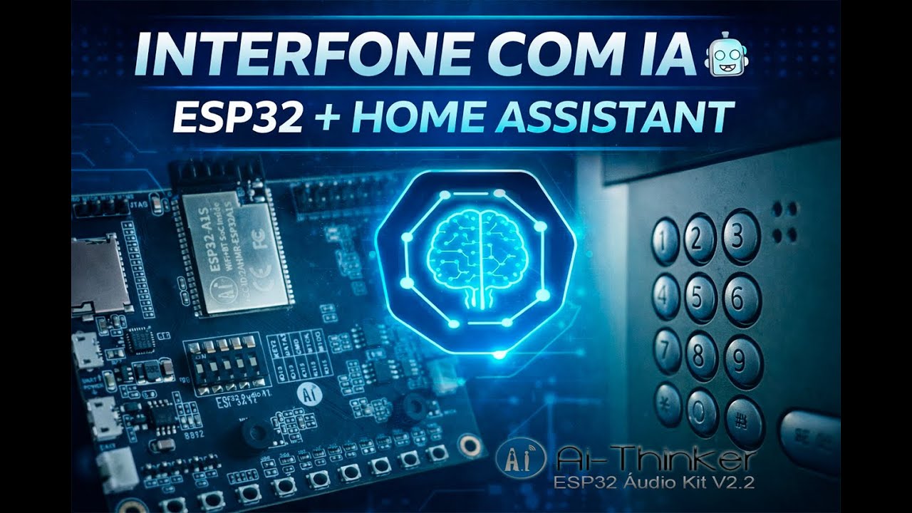 Transformei um Interfone em IA com Ai-Thinker ESP32 Audio Kit V2.2  (ESP32-A1S)  (Do Zero)