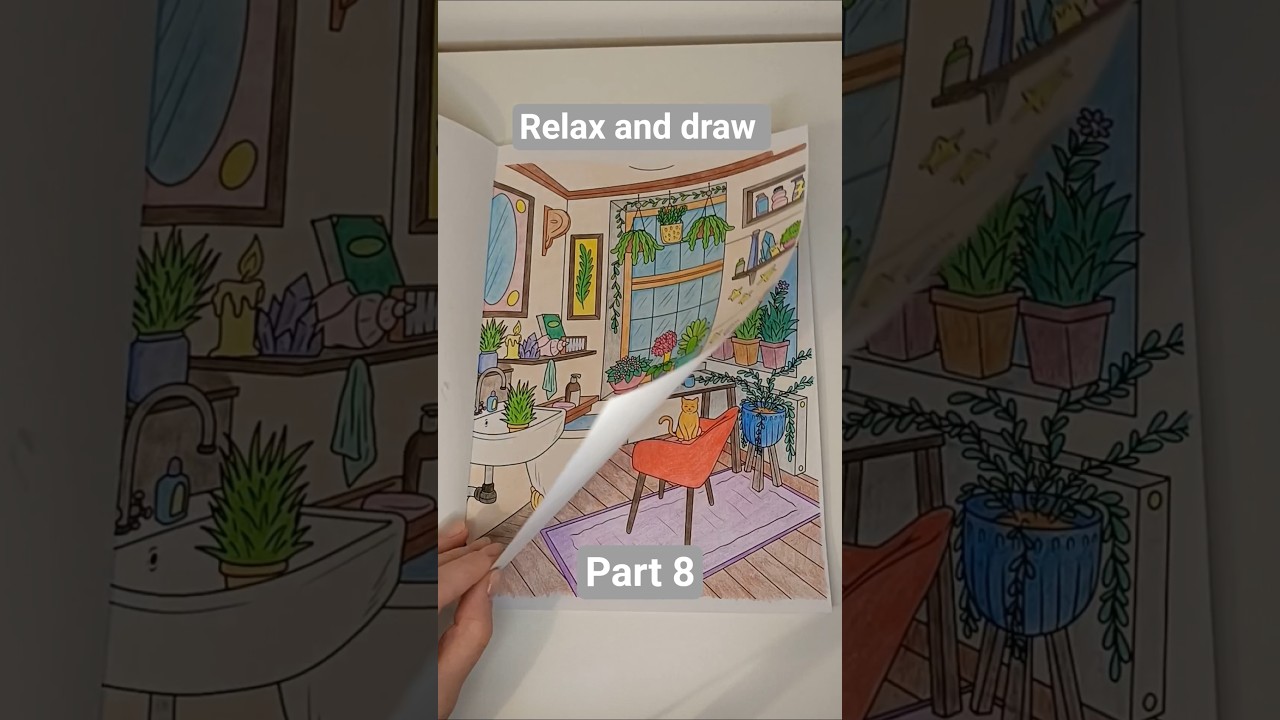 Relax and draw Part 8 #hobby #art #relaxing #хобби #раскраскадлявзрослых #раскраска #malarstwo