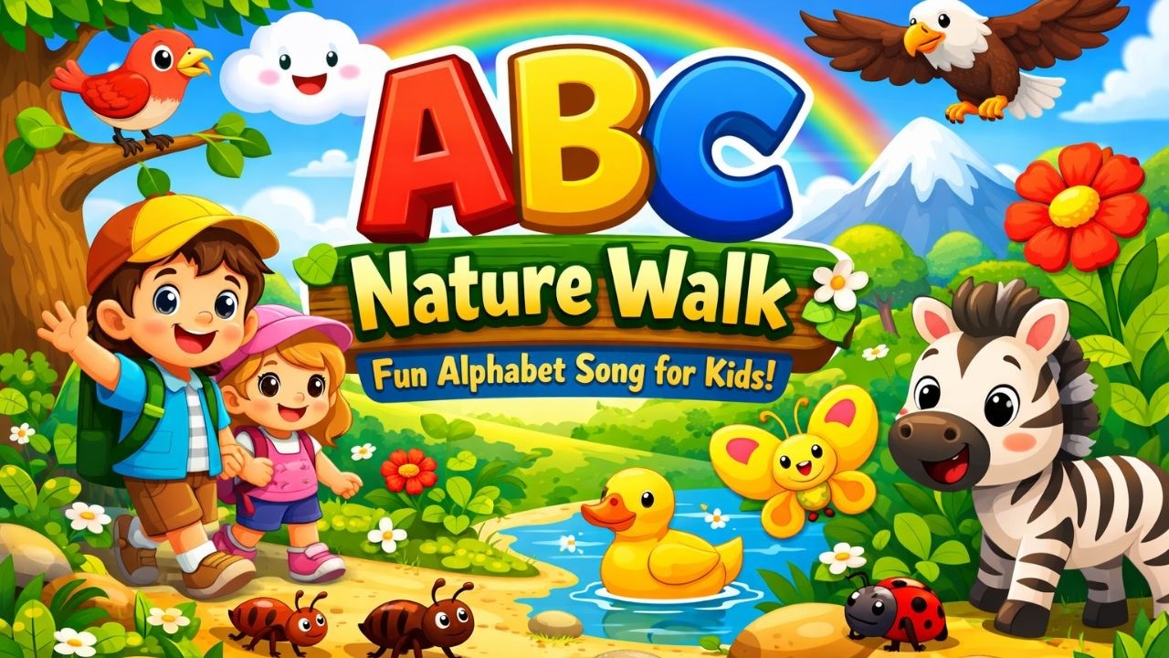ABC Nature Rhyme 🌿 | A to Z Nature Song for Kids | Fun Learning❤️