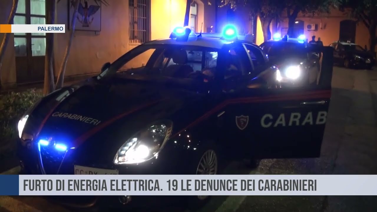 Palermo. Furto di energia elettrica. 19 le denunce dei Carabinieri