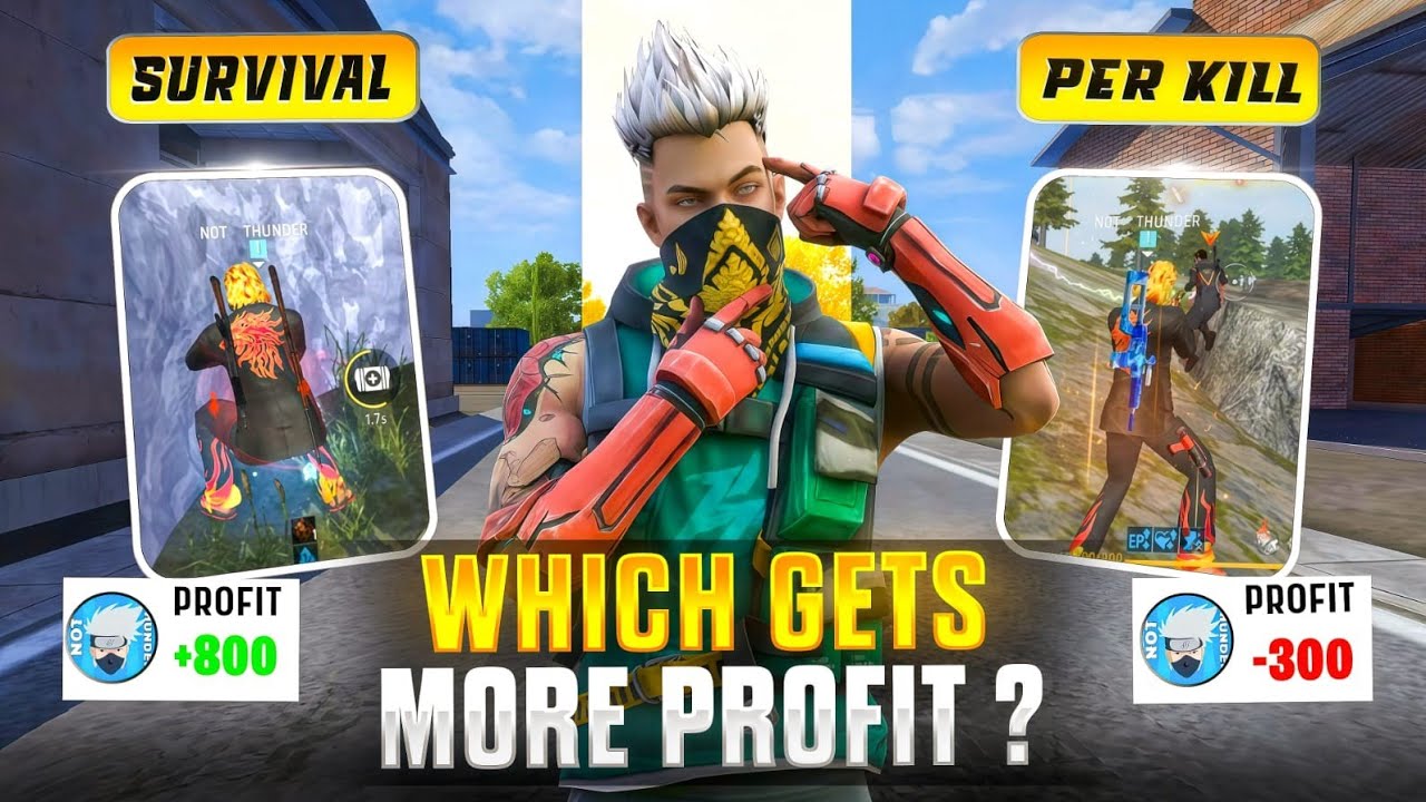 Per Kill Vs Survival Tournament 🤯 Kisme Profit 🤑 Jada  Hoga ? 🔥 Who Make Me Ambani 😂 | NOT THUNDER 