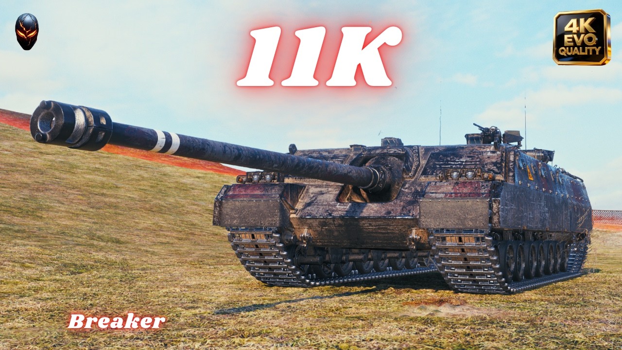 Breaker 11K Damage 4 Kills World of Tanks #wot