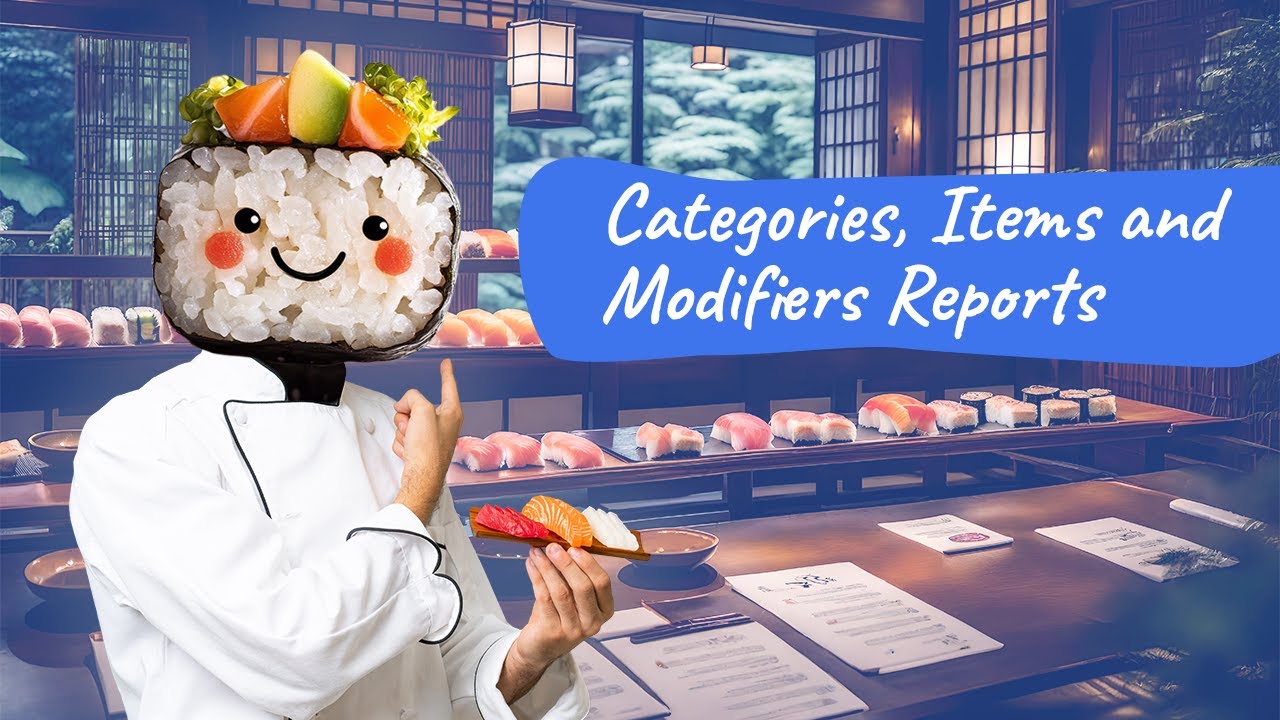 Categories, Items, Modifiers reports