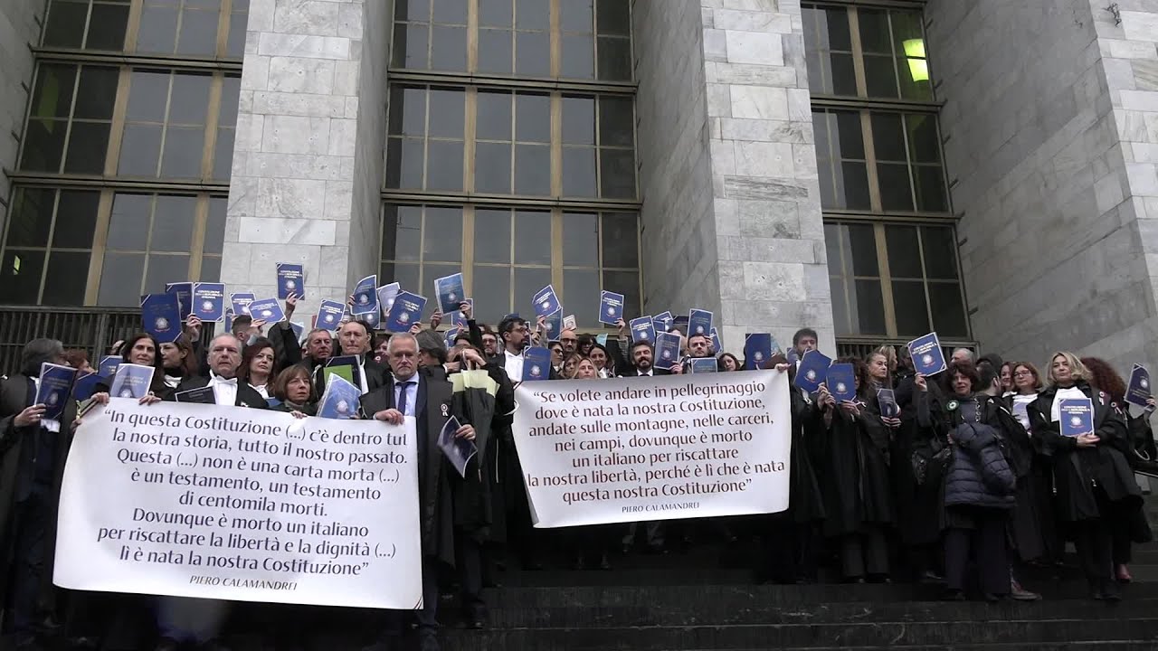 Anno giudiziario, protesta toghe. Colombo: 