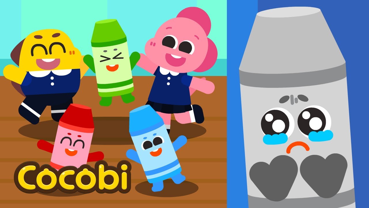 Krayon Abu-Abu Nakal🌈 dan Lainnya | Kompilasi Lagu Anak-anak | Cocobi