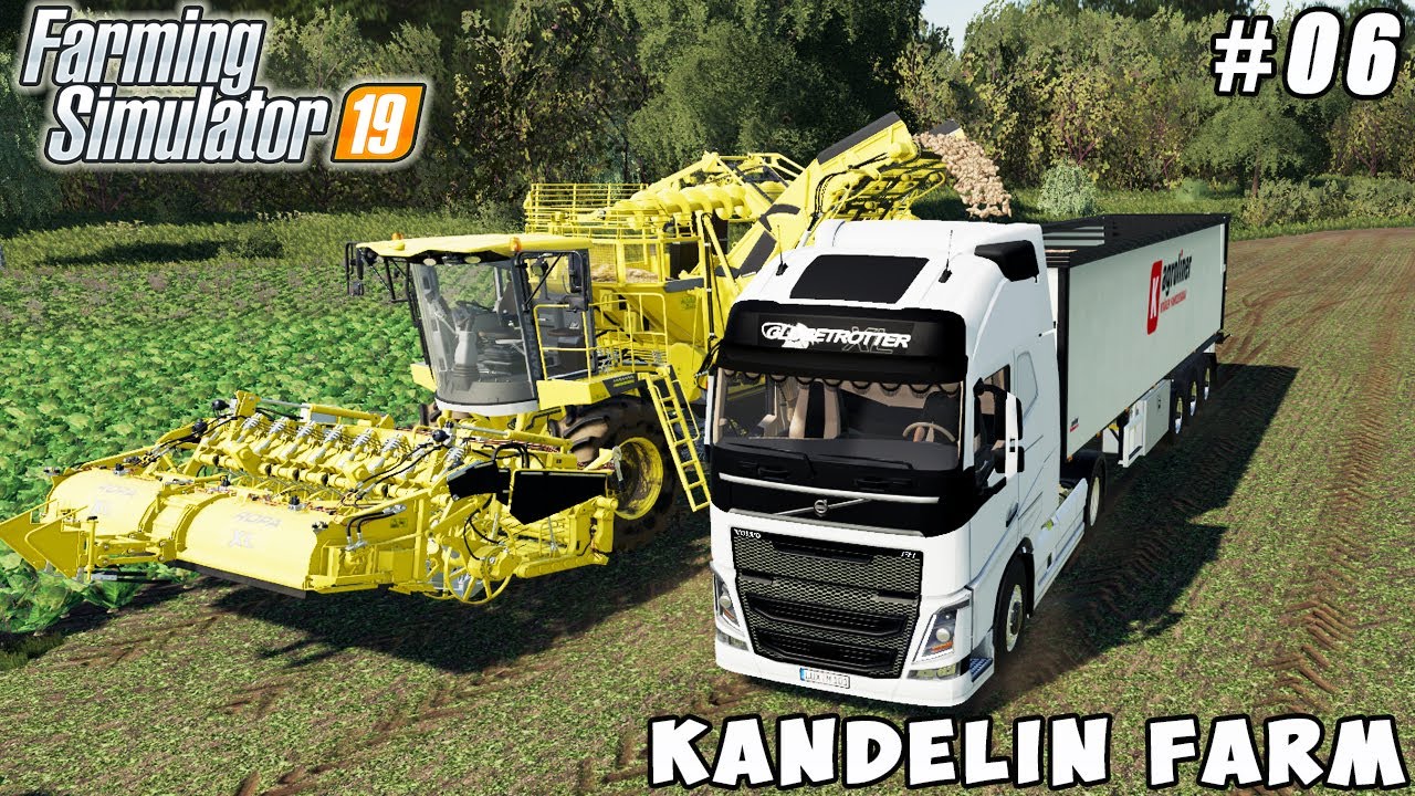 Spraying herbicide with new sprayer, harvesting sugar beets | Kandelin Farm | FS 19 | Timelapse #06